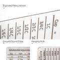 U-Taste Pastry Conversion Chart Measuring Cups Magnetic Mount Spoon Scale Plate Home Stainless Steel Kitchen Cooking Baking Tool