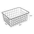 New Iron Art Storage Basket Home Desktop Metal Sundries Organizer Container Large Toy Fruit Laundry Baskets For Home Accessaries