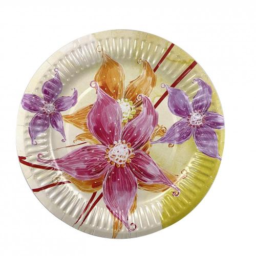 Party paper plate FLORES DISEÑO 1 Supplier, Supply Various Party paper plate FLORES DISEÑO 1 of High Quality