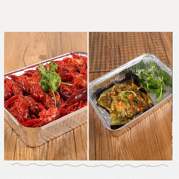 Baking Trays 10PCS Large Aluminum Foil Baking Trays Containers 2200ml Foil Trays BBQ Pans With Tin Foil Cover BBQ Accessories