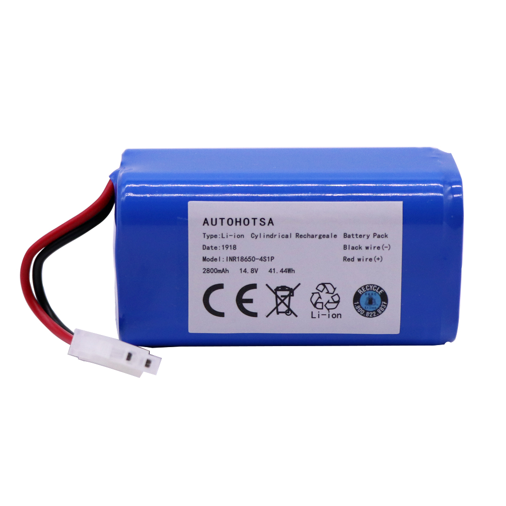 14.8V 2800mAh Rechargeable Lipo battery 18650 For robotic vacuum cleaner accessories for Chuwi ilife A4 A4s A6 ILIFE Battery