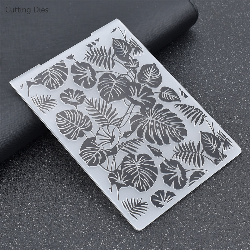 2019 Turtle Leaves Plastic Embossing Folders For Diy Scrapbooking Photo Album Paper Card Making Crafts