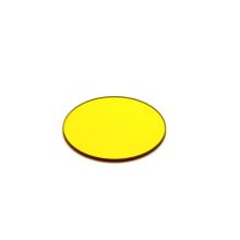 round diameter 25mm yellow color filter optical filter JB510 GG515 510nm