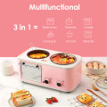 Multifunction 3-in-1 Electric Breakfast Station Toaster Oven Griddle Electric Bread Grill Mini Bread Toaster Baking Oven EU 220V