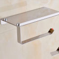 Stainless Steel Bathroom Towel Toilet Paper Holder Dispensers Tissue Hanger Phone Rack Storage Wall Mounted