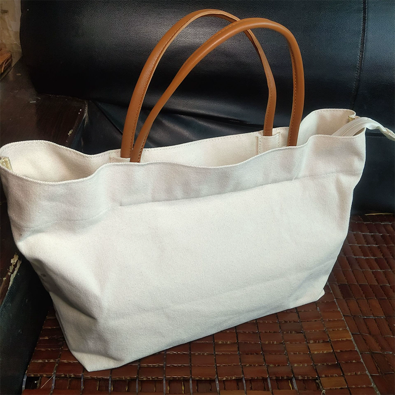 100% natural customized logo environmental handle cotton shopping bag
