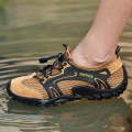 Summer Casual Beach Shoes Men Water Shoes Outdoor Hiking Shoes Breathable Sandals Shoes Slip-on Mesh Sneakers Trekking Sandale