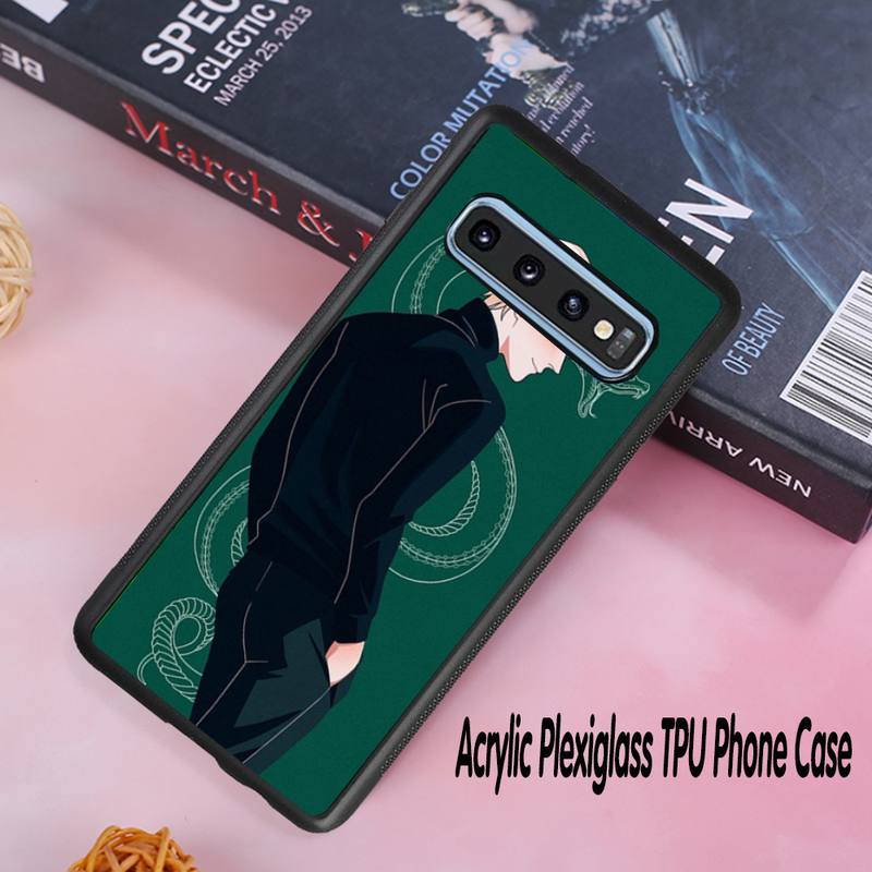 Draco Malfoy clear Phone Case Acrylic Plexiglass TPU For Samsung Galaxy S8 S9 S10 s10e S20 PLUS ULTRA S6edge