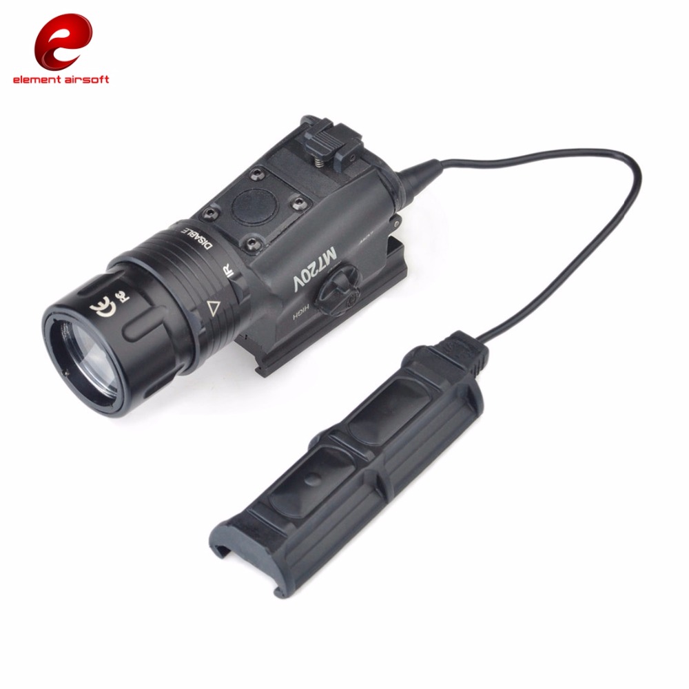Element M720V Tactical LED Flashlight Scout Light Airsoft Hunting Weapon Light Strobe Version EX273