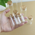 24pcs/Lot 37mm Glass Wishing Bottles Cork Crafts Jars Cork Stopper Transparent Empty Glass Bottles