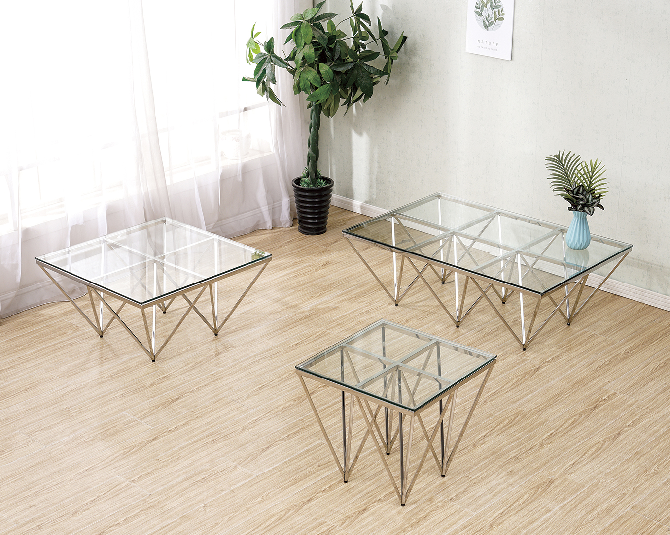 TL-AS13  glass coffee table
