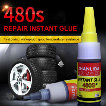 480S Black Super Glue Car Rubber Repair Tire Glue Window Speaker Seal Tire Repair Glue Mighty Tire Repair Glue tire repai