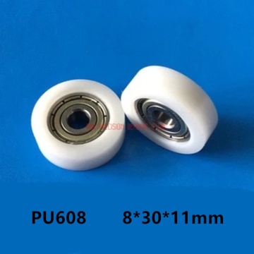 2021 Limited Special Offer 10 Pcs 608 Nylon Plastic Embedded Groove Ball Bearings 8*30*11mm Guide Pulley