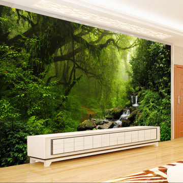 Custom Photo Mural Wallpaper Non-woven 3D Forest Landscape Wall Painting Living Room Bedroom Wall Decorative Murals Wallpaper