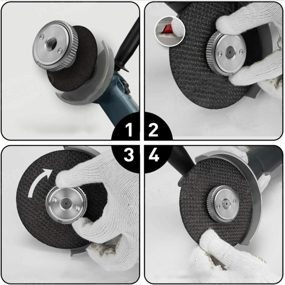 M14 Thread 115mm/125mm Angle Grinder Inner Outer Flange Nut Set Tools Power Replacement For Bosch Metabo Makita