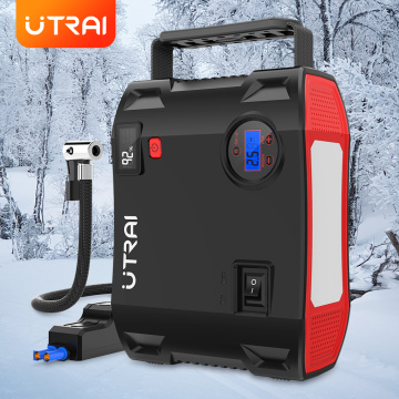 UTRAI Jump Starter 4 in 1 Pump Air Compressor 2000A 24000mAh Power Bank 12V Digital Tire Inflator 150PSI Emergency Battery Boost