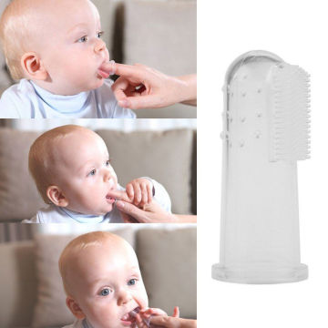 Convenient Durable Portable Outfit Newborn Toddler Baby Toothbrush With Case 1PCS Set Finger Toothbrush For Babies