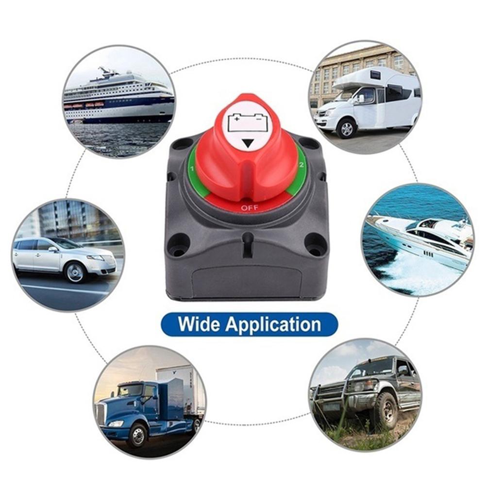 Car Boat Truck Vehicles Battery Isolator Disconnect Power Cut Off Kill Switch Battery Disconnect Switch Light Weight Car Accesso