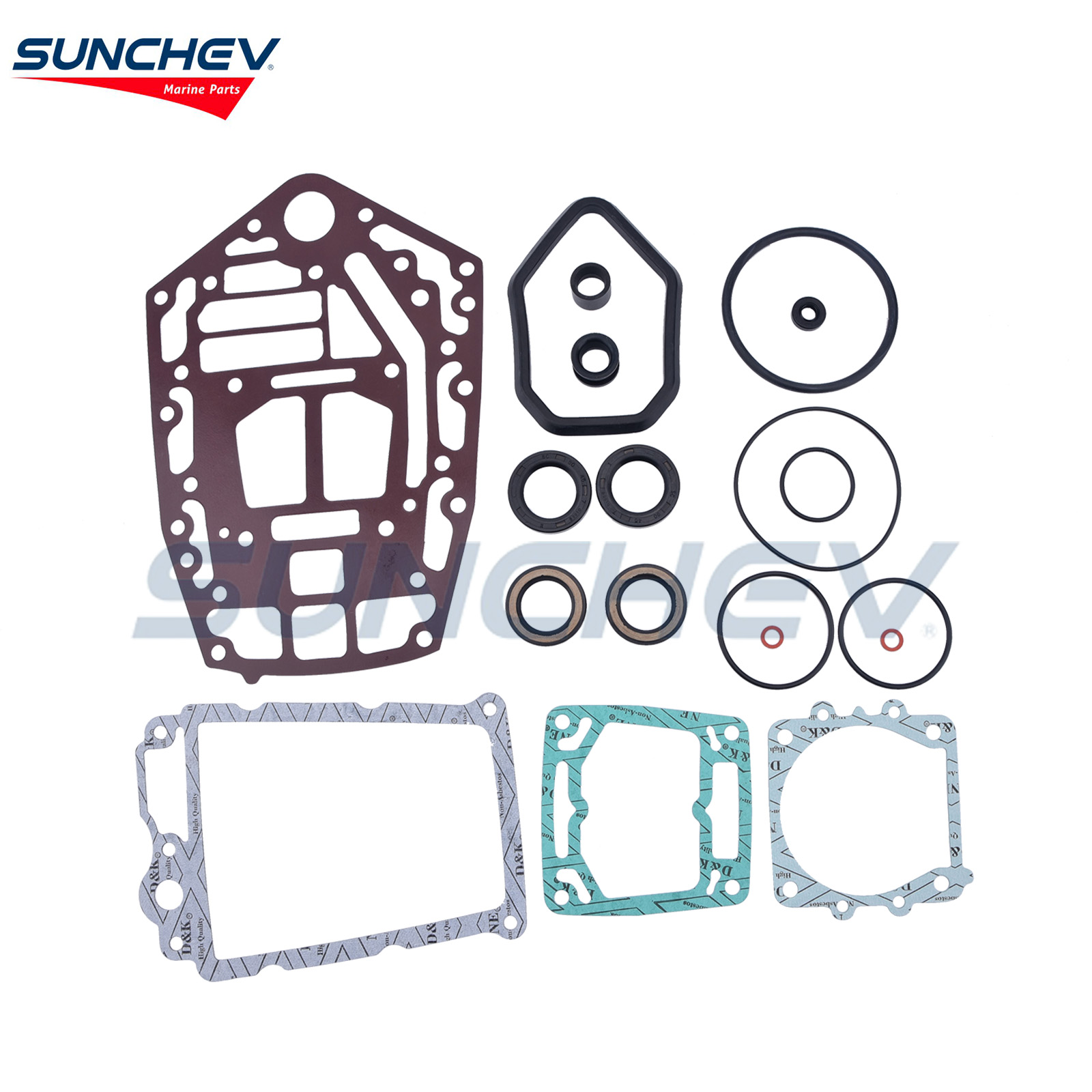 6E5-W0001-C1 Lower Unit Gasket Kit For Yamaha 115hp