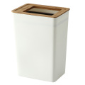 7.5L/9L Plastic Flip Trash Can Compost Garbage Bin Rubbish Waste Container Bathroom Kitchen Living Room Decoration Organizer