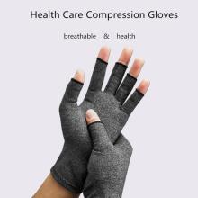 1 Pair Sports Gloves Women Men Cotton Elastic Hand Arthritis Joint Pain Relief Gloves Therapy Open Fingers Compression Gloves