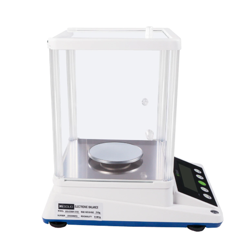 U.S. Solid 0.001 g Precision Balance – Digital Lab Scale 1 mg Analytical Electronic Balance with 2 LCD Screens, 210 g x 0.001g