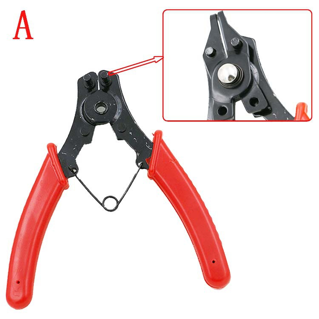 4 in 1 Circlip Snap Ring Plier Four Headed Pliers Fastener Shaft Used Spring Disassembly Puller Springs Multitool Pliers Set