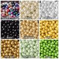 Lot Colors Round Pearl Coated Glass 4mm 6mm 8mm 10mm 12mm 14mm 16mm Loose Spacer Beads for Jewelry Making DIY Crafts