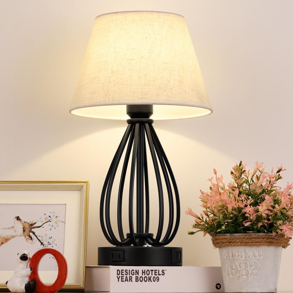 3-Way Dimmable Modern Bedside Nightstand Lamps