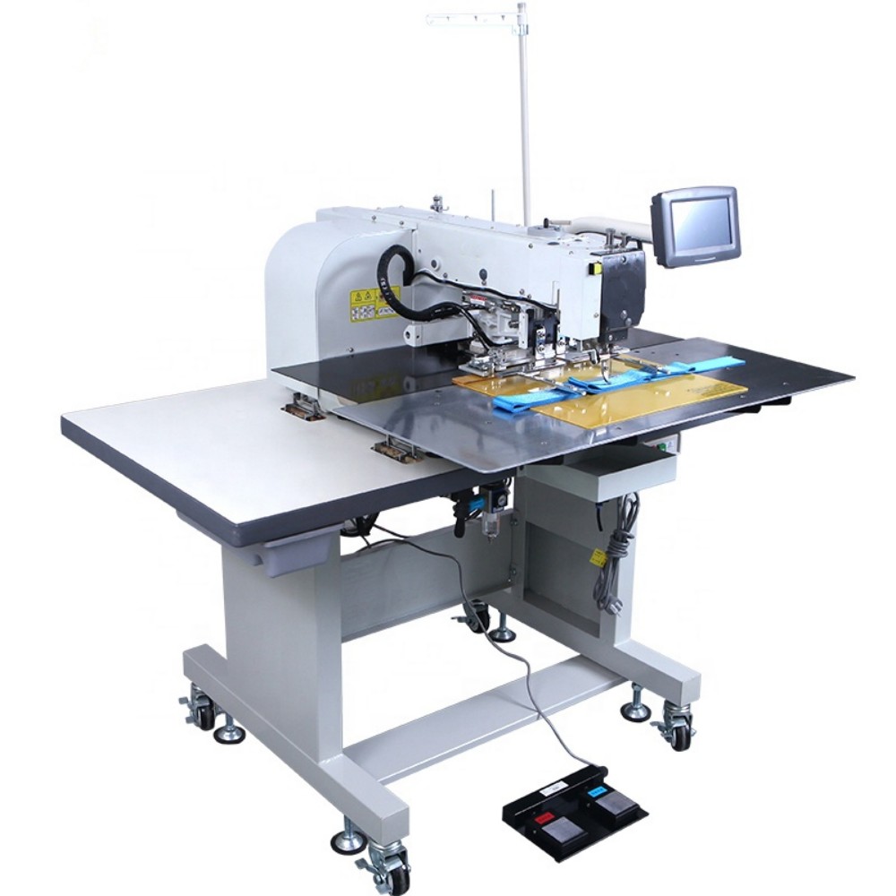 HM-2010 200 X100 mm Electric Pattern Sewing Machine Pet Belt and Rope Heavy Duty Machine (3)