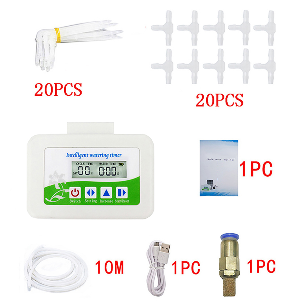 Home Garden Supplies Automatic Watering System Outdoor Plant Timer Watering Time Low Power Smart Irrigation Controller Set