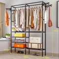 Clothes Rack Floor Standing Clothes Hanging Colorful Storage Shelf Clothes Hanger Racks Couple Simple Style Bedroom Furniture