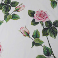 Pink rose digital painting pure cotton fabric for dress tissus au metre tissu coton фатин telas tecido ткани ткань хлопок tela