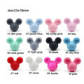10Pcs Mickey Baby Teething Beads Cartoon Perle Silicone Beads For Necklaces BPA Free Teether Toy Accessories DIY Nursing Gifts