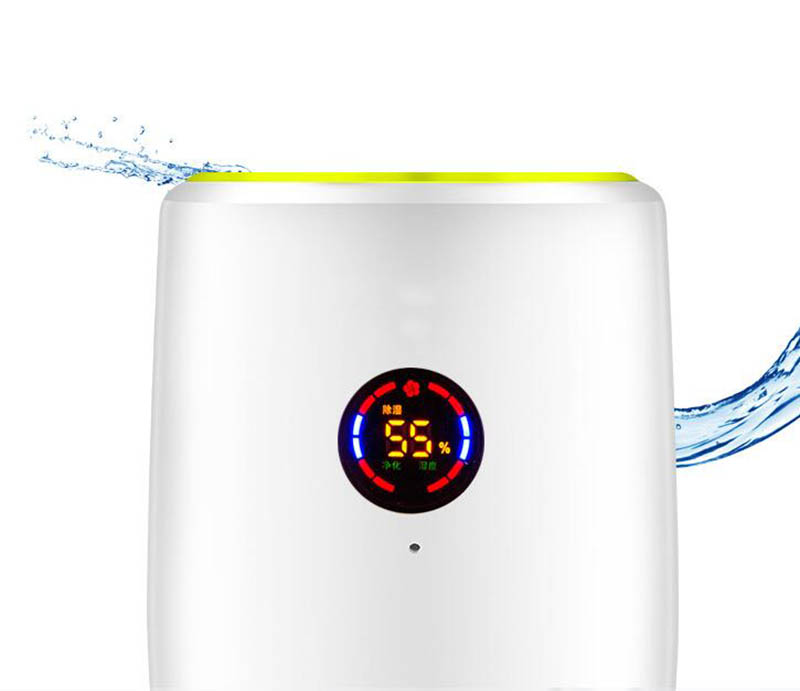 800ml Smart Mini Dehumidifier For Home LCD Screen 25W Air Dryer Clothes Dryers Automatic Defrost Function Moisture Absorber