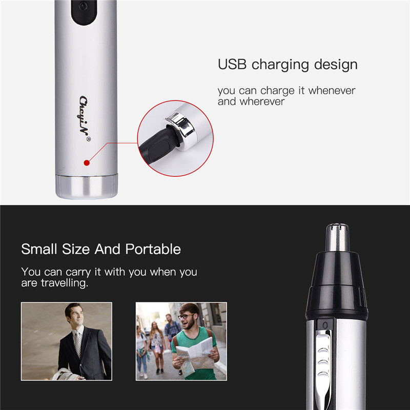 USB Wireless Rechargeable 3 In1 Electric Shaver Razor Unisex Trimming Shaving Maching Nose Ear Hair Trimmer Clipper Beard Trimer