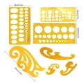 7 Architecture Drawing Templates French Curve Ruler for Artistic Studio and School Drawing Rulers for Building Formwork