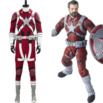 Movie Cosplay Red Guardian Costume Alexi Uniform Men Outfits Full Set Halloween Carnival Costumes Custom