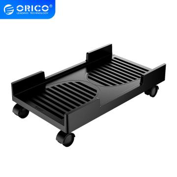 ORICO Computer Tower CPU Stand with Braking Lock Wheels Stable Stand For Computer Cases PC Waterproof Mobile Adjustable Bracket