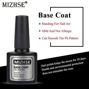 MIZHSE Base Coat Gel Nail Polish 10ml Nail Art Manicure Care Lacquer For Gellak UV LEND Based Coat Primer Salon Home DIY