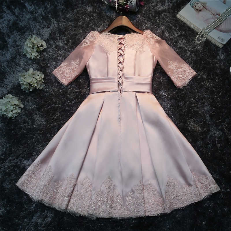 Real photos wholesale fashion prom 2020 spring summer new bride married toast clothing bridesmaid dress short silver gray#HA2