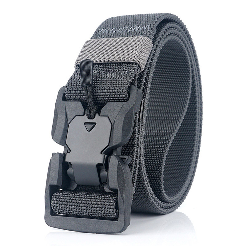 Official Genuine Tactical Belt Hard PC Quick Release Magnetic Buckle Military Elastic Belt Soft Real Nylon Sports Accessories