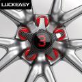 LUCKEASY Hub cap planetary engine for Tesla Model 3 car 18 inch wheel P version ABS Paint Modification Wheel Cap Kit 4pcs/set