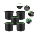 New Outdoor Round Flower Planting Grow Bag Green Plant Growth Pouch PP Nonwoven Container Vegetable Growing Bag 1-34 Gallons