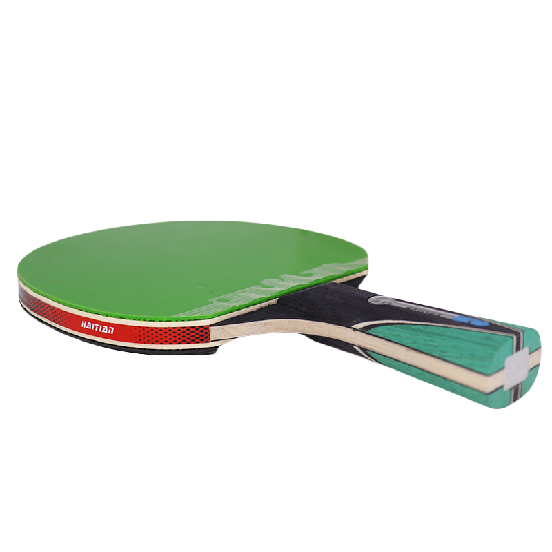 Two Table tennis rackets long handle pure blade rubber with double face pimples in ping pong rackets with free gifts