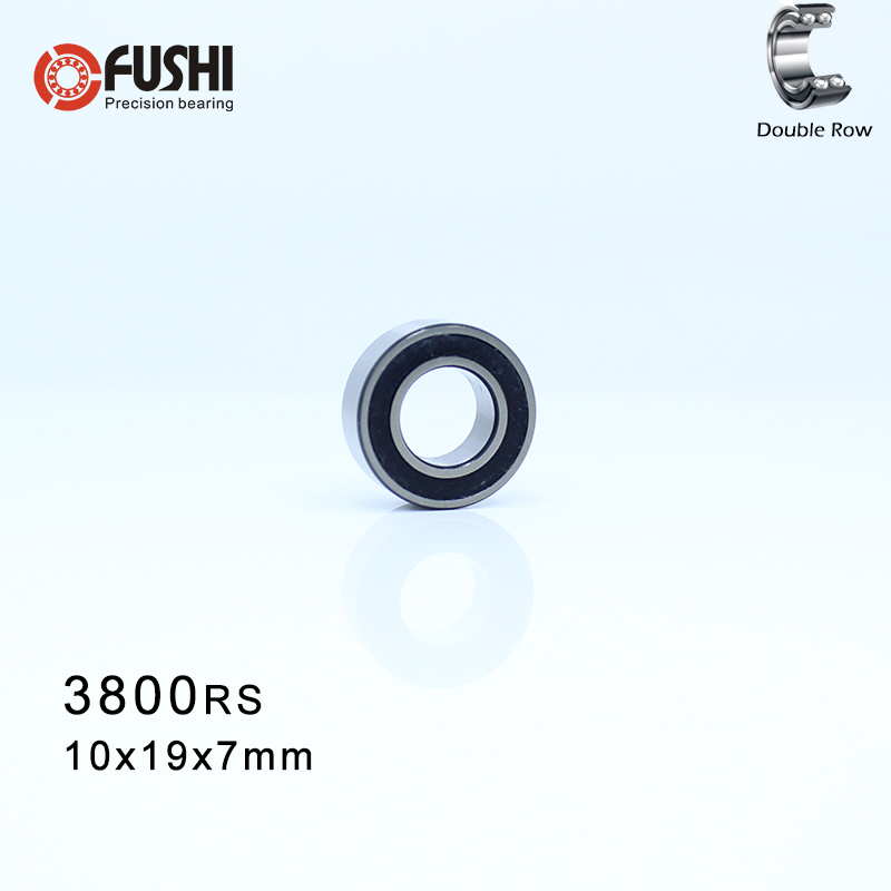 3800-2RS Bearing 10*19*7 mm ( 1 Pc ) 3800 2RS Double Row Sealed 3800 RS Angular Contact Ball Bearings