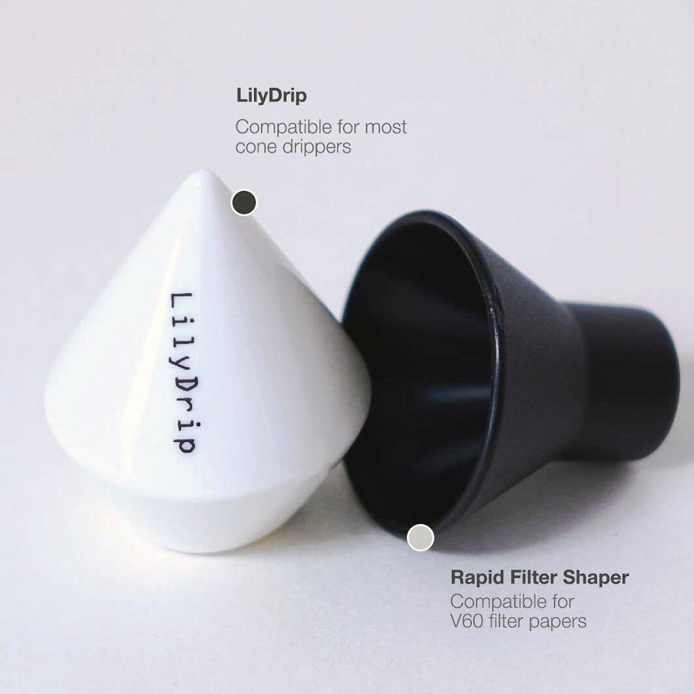 Lilydrip coffee dripper transformer brewer filter paper inverter Compatible for most cone dripper V60 brewer set help brewing