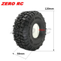 4PCS RC Crawler Tyre 120mm Soft 1.9" Rock Terrain Truck Tires Foam Insert Fit Axial SCX10 iii Capra Traxxa TRX4 defender TRX6