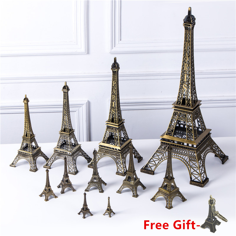 Bronze Eiffel Tower Decor zinc alloy Metal Home Decoration Improvement Gift
