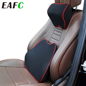 Car Headrest Pillow Neck Memory Lumbar Support Cotton Breathable Auto Neck Rest Headrest Cushion Seat Pillow